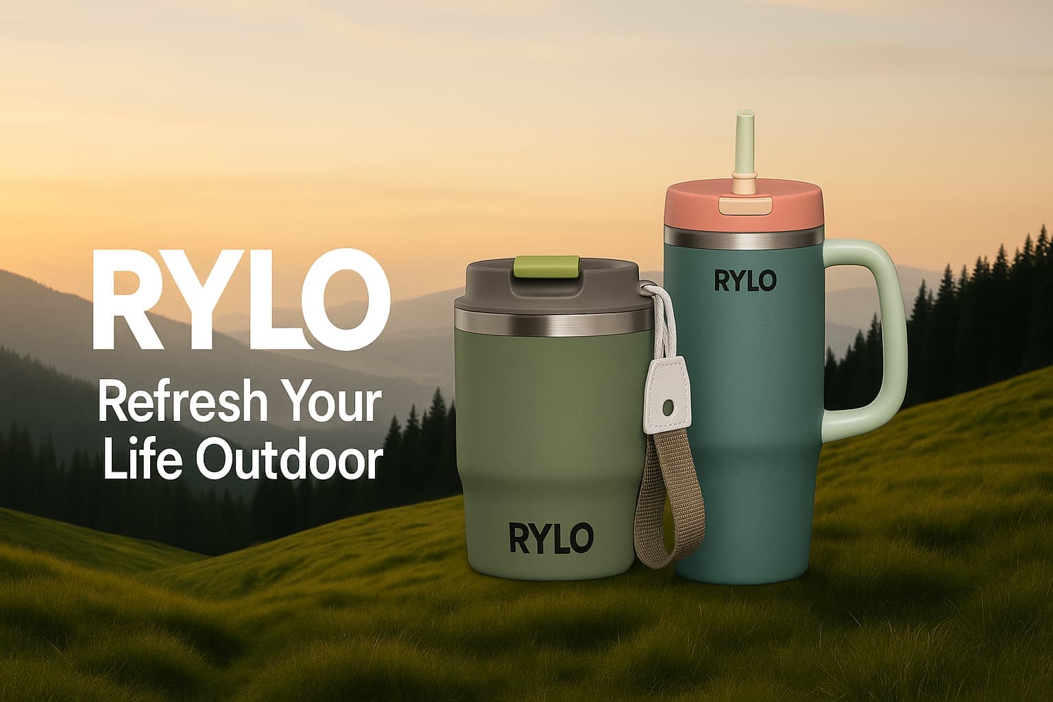 RYLO Tumblers in outdoor setting